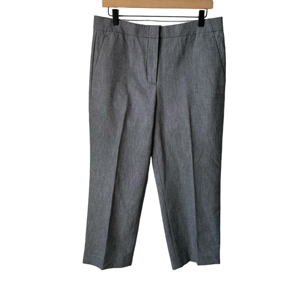 J. CREW Pants Cropped Blue White Size 10